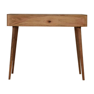 Seren Console Table with Drawers Geometric Print Tapered Legs