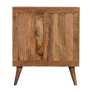 Indigo Sideboard Cabinet Three-Tone Blue L-Pattern Hand-Painted Twin-Door