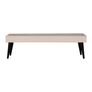 Kenzo Coffee Table Solid Mango Wood Black Geometric Print Top Nordic Legs