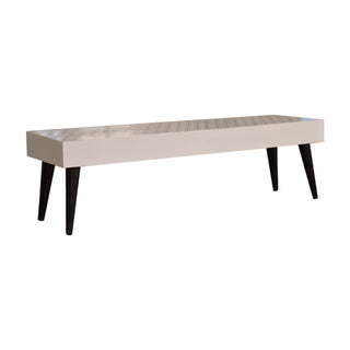 Kenzo Coffee Table Solid Mango Wood Black Geometric Print Top Nordic Legs