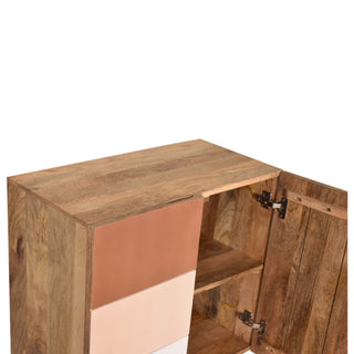 Sienna Sideboard Cabinet Three-Tone Terracotta L-Pattern Hand-Painted Drawers
