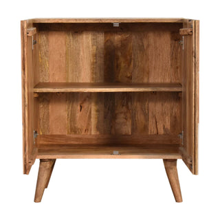 Slate Sideboard Cabinet Three-Tone Charcoal L-Pattern Hand-Painted With Drawers