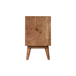 Hana Sideboard Cabinet Screen-Printed Sashiko Door Three-Drawer Natural Oak