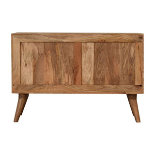 Hana Sideboard Cabinet Screen-Printed Sashiko Door Three-Drawer Natural Oak