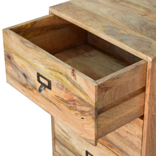 Quill Filing Cabinet Four-Drawer Natural Oak Label-Pull Home Office
