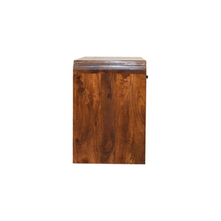 Arlo Console Table with Drawers Chestnut Mango Wood Open Shelf