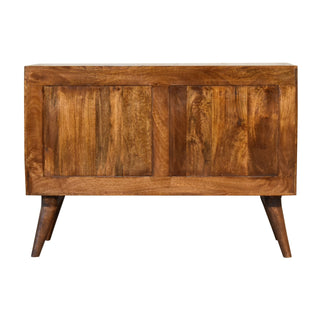 Kenwick Small Sideboard with Sliding Door and Drawers in Chestnut Finish