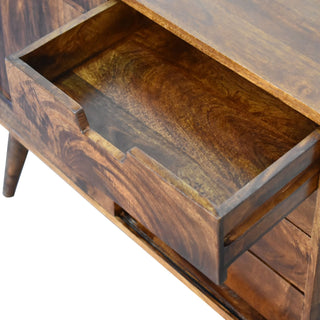 Kenwick Small Sideboard with Sliding Door and Drawers in Chestnut Finish