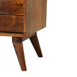 Kenwick Small Sideboard with Sliding Door and Drawers in Chestnut Finish