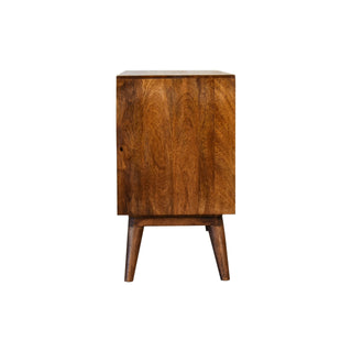 Kenwick Small Sideboard with Sliding Door and Drawers in Chestnut Finish