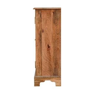 Palma Sideboard Cabinet Rattan Cane Twin Doors Natural Oak Bracket Skirted Base