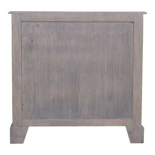 Pebblewood Sideboard Cabinet with Panelled Cupboard Doors in Acid Stone Wash Finish