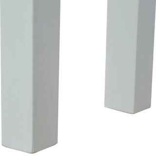 Hamble Hallway Bench Two-Tone Acacia Honey Top White Painted Farmhouse Legs Mango Wood