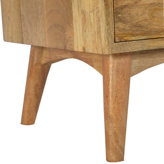 Zeno Tower Chest Cabinet Five-Drawer Stepped Pyramid Natural Oak Scandi