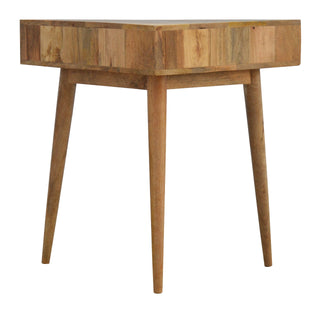 Orion Corner Writing Desk Mango Wood With Dual Drawers