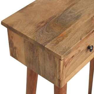 Flint Small Hallway Console Table with Drawers Sustainable Oak Mango