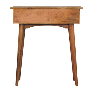 Flint Small Hallway Console Table with Drawers Sustainable Oak Mango
