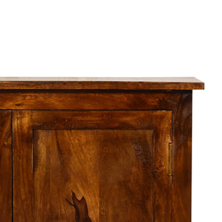 Baxter Sideboard Cabinet Raised Panel Chestnut Twin-Door Classic Scandi