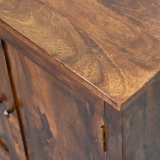 Baxter Sideboard Cabinet Raised Panel Chestnut Twin-Door Classic Scandi