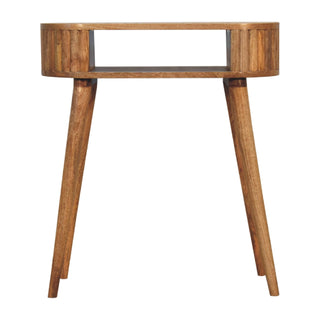 Solène Writing Desk Solid Mango Wood With Open Shelf