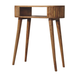 Solène Writing Desk Solid Mango Wood With Open Shelf