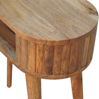 Solène Writing Desk Solid Mango Wood With Open Shelf