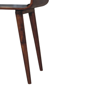 Veno Hallway Console Table Chestnut Open Loop Frame Mango Wood