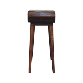 Veno Hallway Console Table Chestnut Open Loop Frame Mango Wood