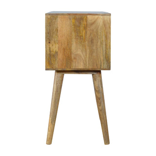 Haze Console Table with Drawers Hand-Painted Grey Ombre Mango Wood