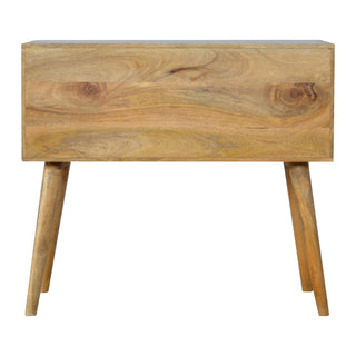 Haze Console Table with Drawers Hand-Painted Grey Ombre Mango Wood