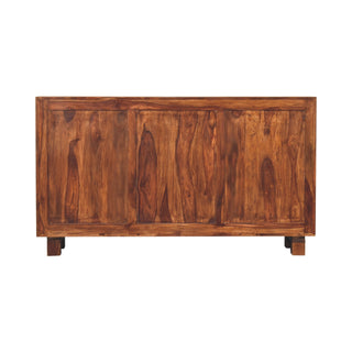 Shenley Large Sideboard with Block Panel Doors and Drawers in Sheesham Chestnut