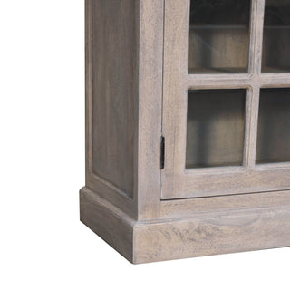 Wren Display Cabinet Triple Glazed Stone-Wash Acid-Washed Mango