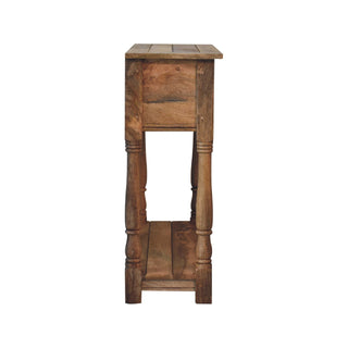 Briar Console Table with Drawers Distressed Mango Wood Turned Legs