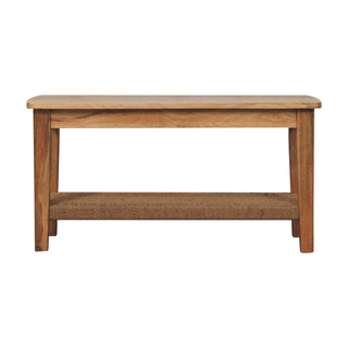 Haven Coffee Table Solid Wood Woven Rope Shelf Chunky Top Natural Oak