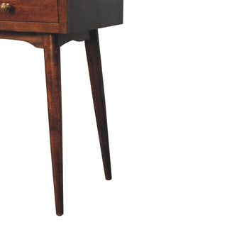 Daven Hallway Console Table with Drawers California Walnut Tapered Legs