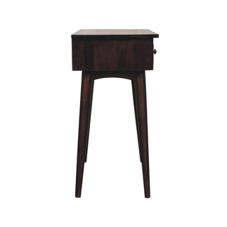 Daven Hallway Console Table with Drawers California Walnut Tapered Legs