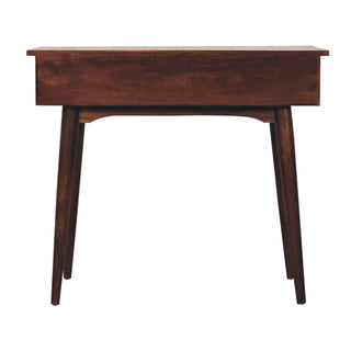 Daven Hallway Console Table with Drawers California Walnut Tapered Legs