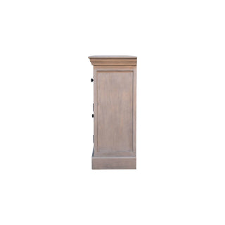 Cuvée Drinks Cabinet Wide Stone-Wash Wine Bottle Grid Drawers Twin Cupboard