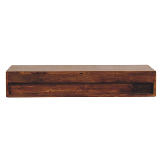 Drift Wall-Mounted Console Table with Drawers Chestnut Mango Wood