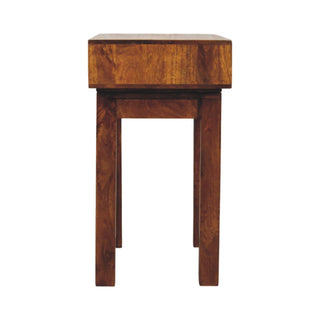 Marlowe Writing Desk Mango Wood Single Drawer With Open Slot