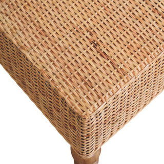 Pavo Woven Rattan Coffee Table Rectangular Turned Legs Natural Honey