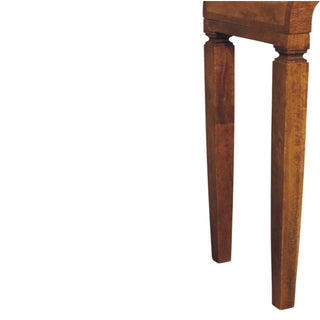 Curve Hallway Console Table Amber Oak Curved Waterfall Edge No Drawer