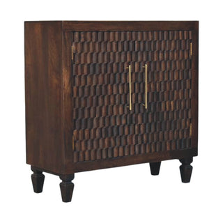 Orlan Sideboard Cabinet with Hand-Carved 3D Textured Front