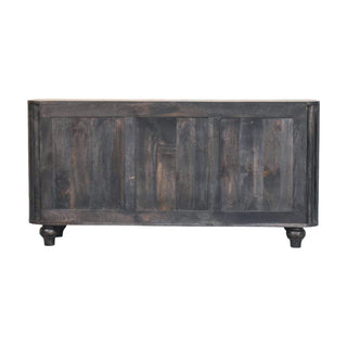 Valdis Large Sideboard with Fluted Front, Drawers and Turned Bun Feet