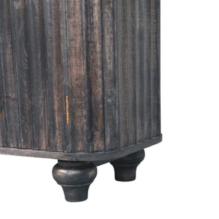 Valdis Large Sideboard with Fluted Front, Drawers and Turned Bun Feet