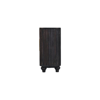 Valdis Large Sideboard with Fluted Front, Drawers and Turned Bun Feet