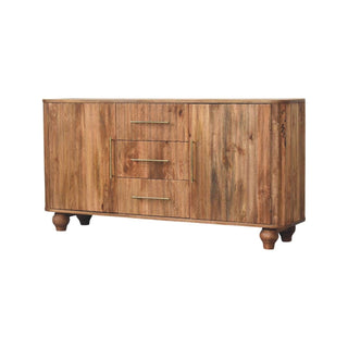 Tawney Large Sideboard with Drawers and Cupboards in Golden Teak Finish