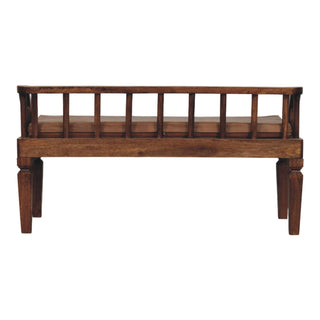 Bordeaux Leather Bench