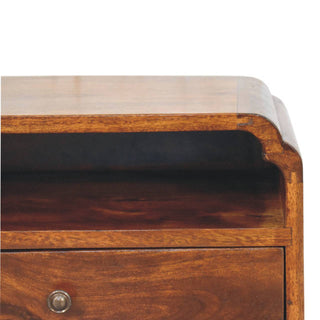Avora Wall-Mounted Chestnut Bedside