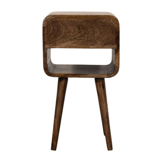 Rounded Open Shelf Bedside